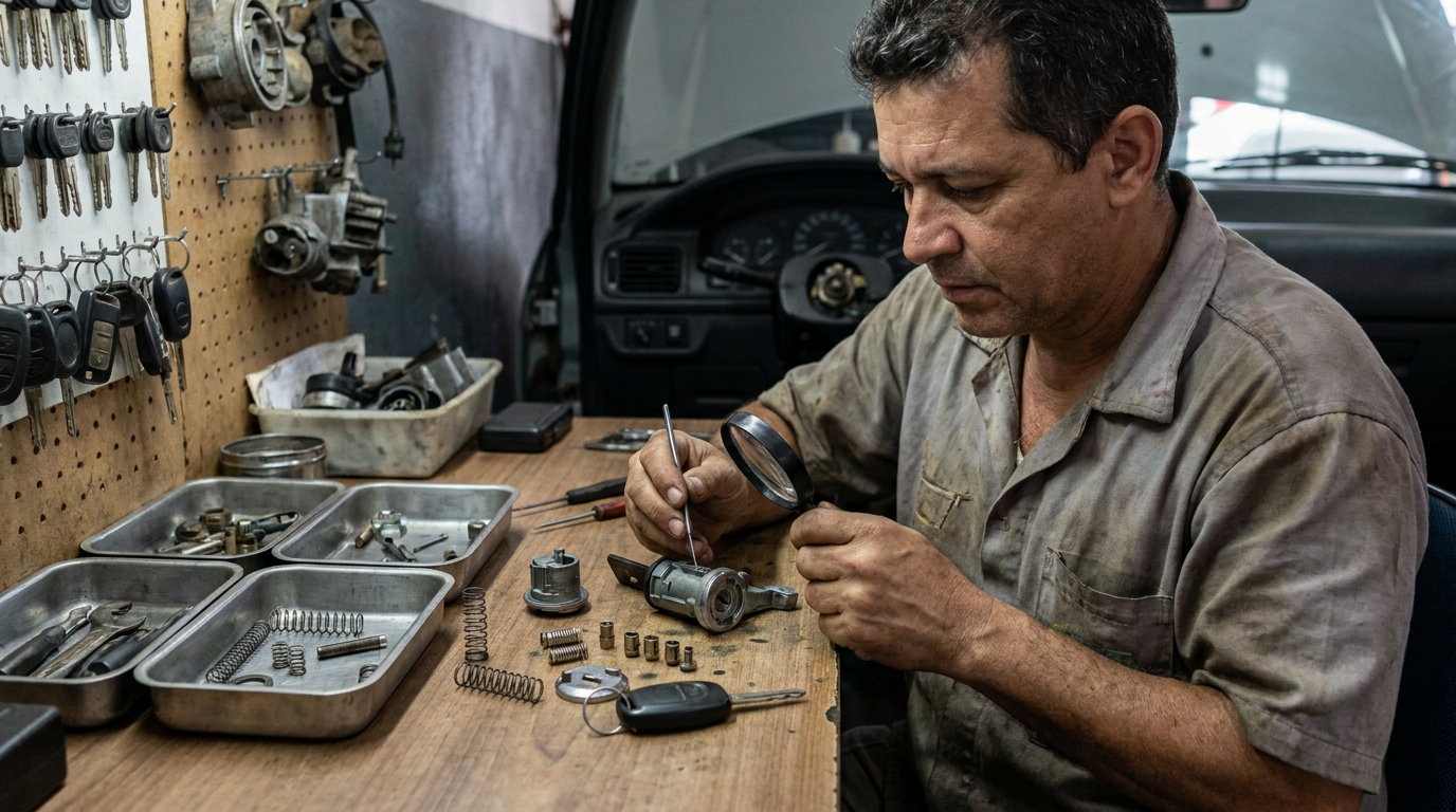 Reparo de Fechadura Automotiva em São José do Rio Preto‑SP